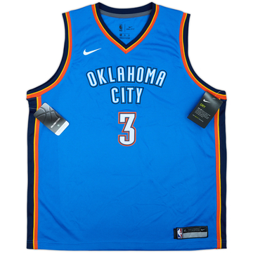 Camiseta de visitante Nike Swingman del Oklahoma City Thunder 2021-24 Giddey #3 (XL.Niños)