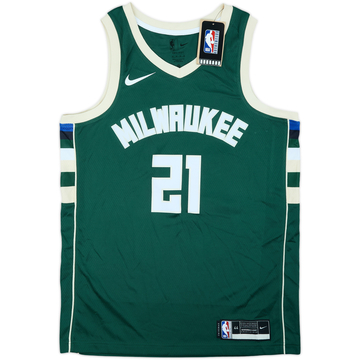 2020-23 Milwaukee Bucks Holiday #21 Nike Swingman Away Jersey (M)