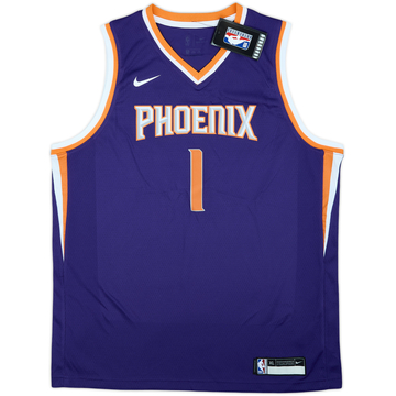Camiseta de visitante de los Phoenix Suns 2017-23 Booker #1 Nike Swingman (XL.Niños)