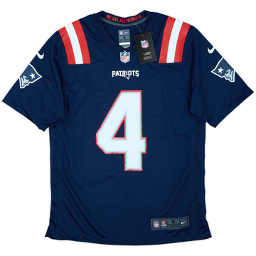2020-21 New England Patriots Stidham #4 Nike Game Home Jersey (S)