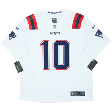 2021-23 New England Patriots Jones #10 Nike Game Away Jersey (XL)