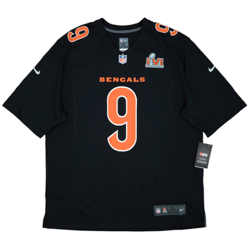 2021 Cincinnati Bengals Burrow #9 Super Bowl LVI Nike Game Jersey (XL)