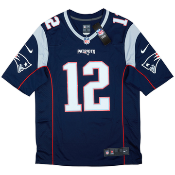 2012-19 New England Patriots Brady #12 Nike Game Home Jersey (S)