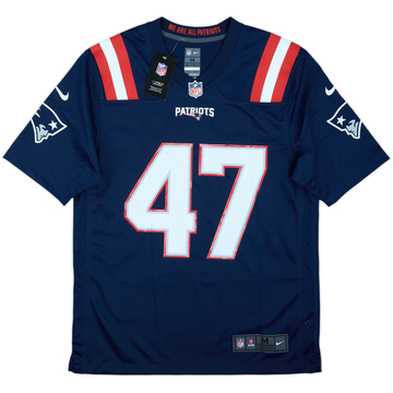 2020-21 New England Patriots Johnson #47 Nike Game Home Jersey (M)