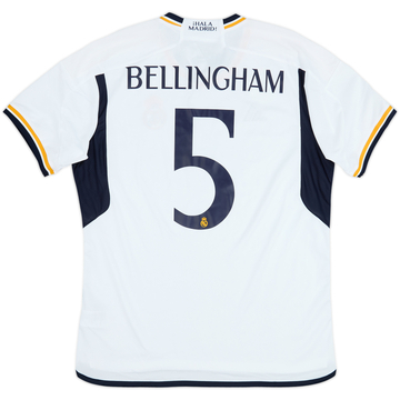 2023-24 Real Madrid Home Shirt Bellingham #5 (XL)
