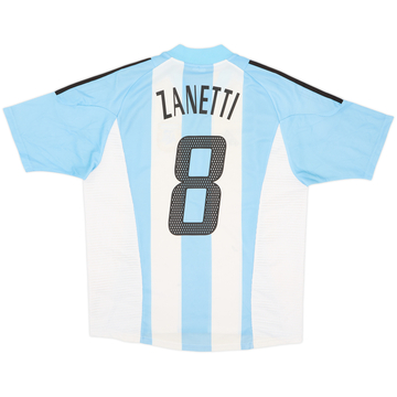 2002-04 Argentina Home Shirt Zanetti #8 - 5/10 - (L)