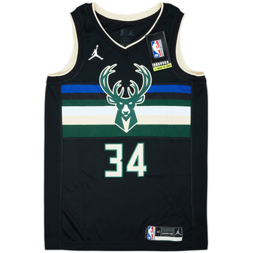 2020-22 Milwaukee Bucks Antetokounmpo #34 Nike Swingman Alternate Jersey (S)