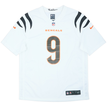 2021-25 Cincinnati Bengals Burrow #9 Nike Game Away Jersey - 8/10 - (L)