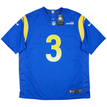 2021 LA Rams Beckham Jr #3 Nike Game Home Jersey (XL)
