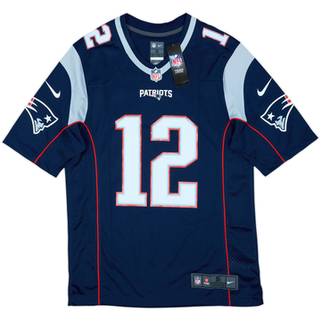 2012-19 New England Patriots Brady #12 Nike Game Home Jersey (S)
