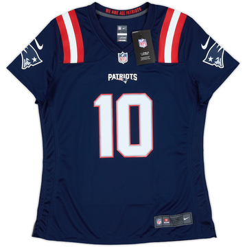 2021-23 New England Patriots Jones #10 Nike Game Home Jersey Womens (L)