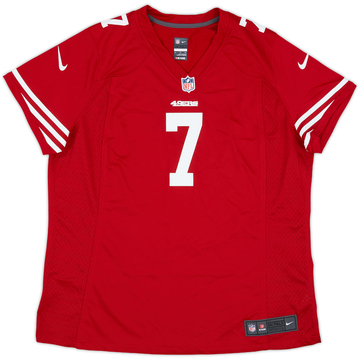 2012-16 San Francisco 49ers Kaepernick #7 Nike Game Home Jersey Womens - 10/10 - (XXL)