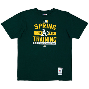 2015 Oakland Athletics Spring Training Majestic Tee - 8/10 - (XL)