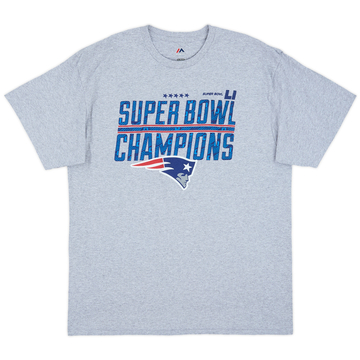 2017 New England Patriots Super Bowl LI Champions Majestic Tee - 9/10 - (XL)