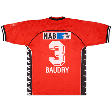 2000-01 FC Aarau Match Issue Home Shirt Baudry #3