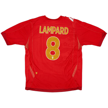 2006-08 England Away Shirt Lampard #8 - 5/10 - (L)