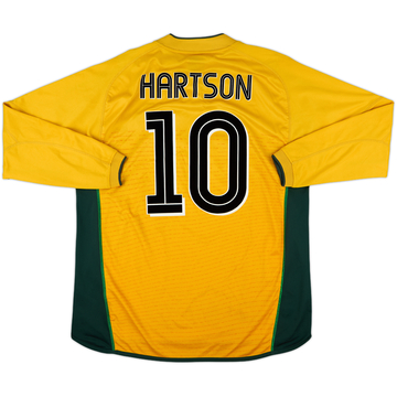 2002-03 Celtic Away L/S Shirt Hartson #10 - 8/10 - (XL)