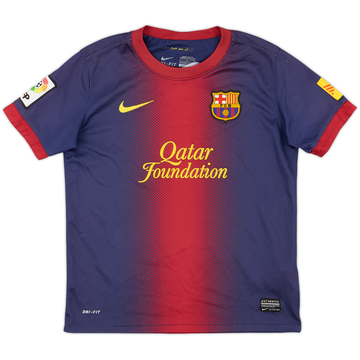 2012-13 Barcelona Home Shirt - 7/10 - (M.Boys)