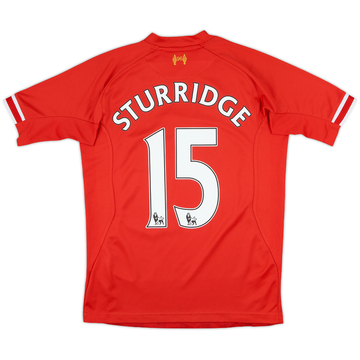 2013-14 Liverpool Home Shirt Sturridge #15 - 8/10 - (XL.Boys)