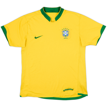 2006-08 Brasil Camiseta Local - 5/10 - (S)
