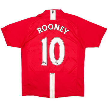2007-09 Manchester United Home Shirt Rooney #10 - 5/10 - (M)