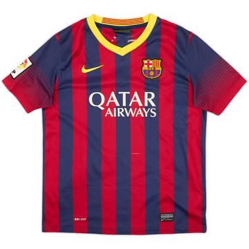 2013-14 Barcelona Home Shirt - 5/10 - (L.Boys)