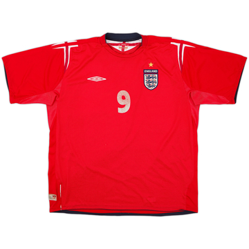 2004-06 England Away Shirt Rooney #9 - 5/10 - (XL)