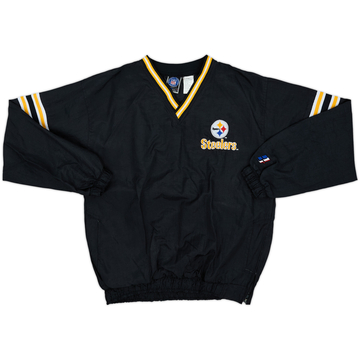 1990s Pittsburgh Steelers NFL Pullover Rain Jacket - 9/10 - (XL.Boys)