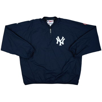 2000s New York Yankees Majestic Chaqueta auténtica de entrenamiento 1/4 Zip - 9/10 - (XXL)