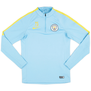 2016-17 Manchester City Youth Team Issue 1/4 Zip Drill Top #75 - 6/10 - (S)