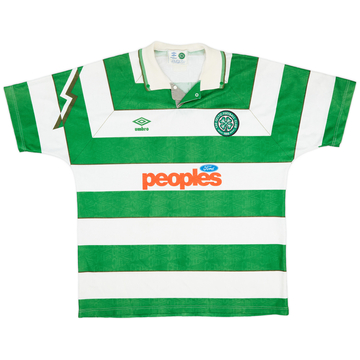 1991-92 Celtic Home Shirt - 8/10 - (L)