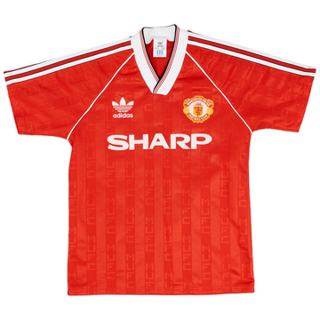 1988-90 Manchester United Home Shirt - 8/10 - (S)