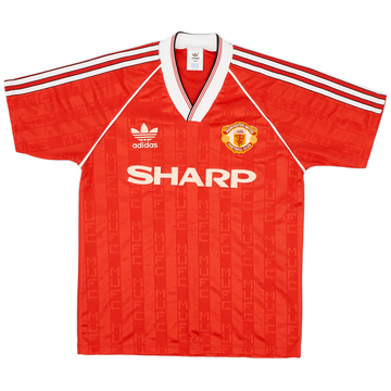 1988-90 Manchester United Home Shirt - 7/10 - (S)