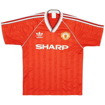 1988-90 Manchester United Home Shirt - 7/10 - (M.Boys)