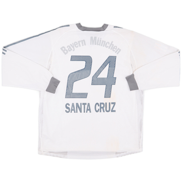 2005-06 Bayern Munich Home L/S Shirt Santa Cruz #24 - 5/10 - (S)