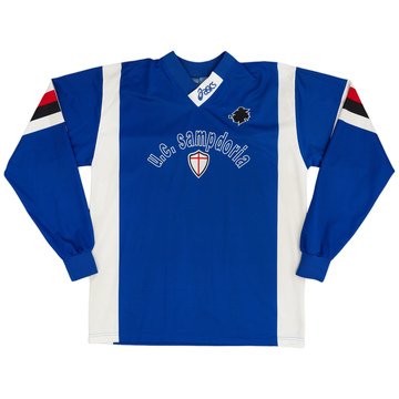 1996-97 Sampdoria Asics Training L/S Shirt - 8/10 - (XXL)