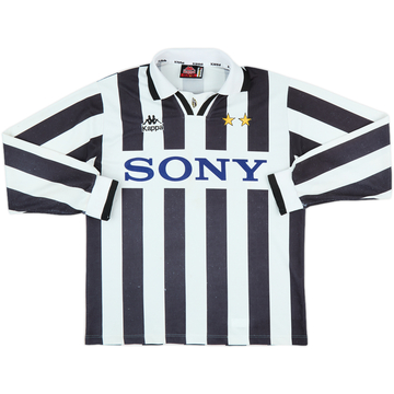1995-97 Juventus Home L/S Shirt - 6/10 - (S)