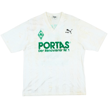 1990-92 Werder Bremen Match Issue Home Shirt #9