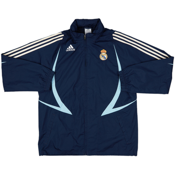 2007-08 Real Madrid adidas Hooded Rain Jacket - 8/10 - (L)