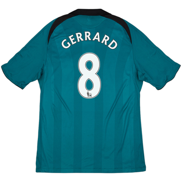 リバプール GERRARD 8番 アウェイ　09 2009-10 Liverpool Away L/S Shirt Gerrard #8 - 6/10 - (S)