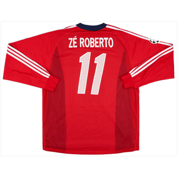 2003-04 Bayern Munich Match Issue Champions League L/S Shirt Ze Roberto #11