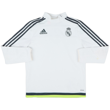 2015-16 Real Madrid adidas 1/4 Zip Drill Top - 8/10 - (L.Boys)