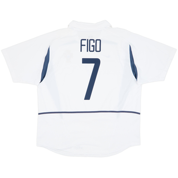 2002-04 Portugal Away Shirt Figo #7 - 8/10 - (XL)