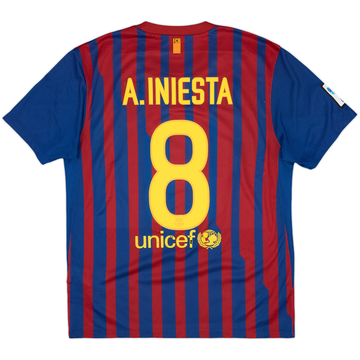 2010-11 Barcelona Home Shirt Iniesta #8 - 4/10 - (M)