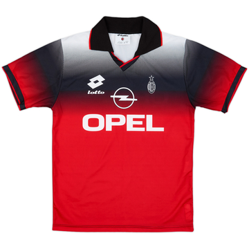 AC MILAN ゲームシャツ 95-96 ユニフォーム LOTTO イタリア製 1995-96 AC Milan Lotto Training Shirt - 9/10 - (S)