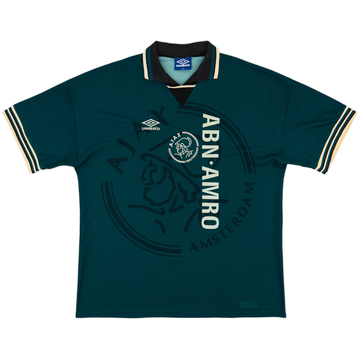90s アヤックス　95 96 グリーン　AJAX 1995-96 Ajax Away Shirt - 8/10 - (XS)