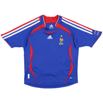 2006-07 France Home Shirt - 6/10 - (7-8 Years)