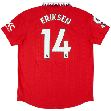 2022-23 Manchester United Home Shirt Eriksen #14 - 10/10 - (XL)