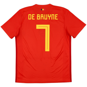 2018-19 Belgium Home Shirt De Bruyne #7 - 9/10 - (L)