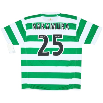 2008-10 Celtic Home Shirt L/S Nakamura #25 - 5/10 - (M)